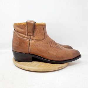 Frye Billy Short Boots Womens 11 Brown Leather Bootie Boho Western Ankle Shoes